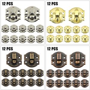 5/12Sets Schmuckschachtel Hasphalt Koffer Holzkasten Hülle Brustschrank Verriegelung für Holzkasten Hülle Möbelhardware