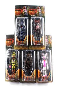 Freddy039s Five Nights PVC Action figure 17cm Bonnie Foxy Freddy toys 5 Fazbear Bear Doll baby toys with retail package for Chr9791563