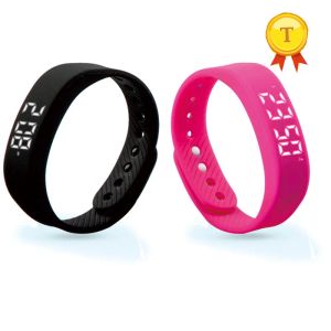 Relógios 2018 Nova chegada 3D LED Sports Fitness Step Calories Rastreador de saúde Pedômetro Silicone Smart Watch Gym Wrist Support Data