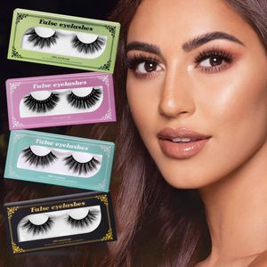 Großhandel 1 Paar Seidenprotein Faux Mink Wimpern handgefertigt hochwertige flauschige private Logo Real Nerz Wimpern