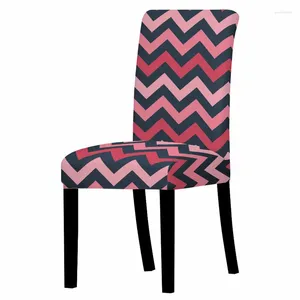 Chair Covers Elastic Striped Print Strech Kitchen Stools Seat Living Room Accessories Protector