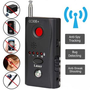 Dildos Wireless Camera Signal Detector Multifunktion CC308 + Radiovågsignalkamera detektor Fullständig räckvidd WiFi RF GSM -enhet Finder