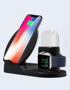 İPhone 3 için Kablosuz Şarj Dock İstasyonu 1 Kablosuz Şarj Standı Hızlı Şarj Dock, 5 4 AirPods Hızlı Kablosuz 3978305