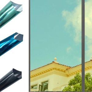 Fensteraufkleber halb schwarzer filmtranslucent Privacy Protection One Way Perspektive UV-Proof-Glasaufkleber Schattierung Sonnenschutzmittel