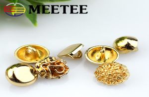 Metajee Gold Metal Düğmesi Derecesi Dekoraiton Çiçeği Değiştirin Giyim Malzemesi Kadın Gömlekleri Sweaters Dikiş Aksesuarları7272946