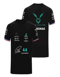 F1フォーミュラワン44ルイスハミルトンTシャツ63ジョージラッセルファン通気性ジャージー夏TシャツANG PETRONAS EDITION CLOT4059620