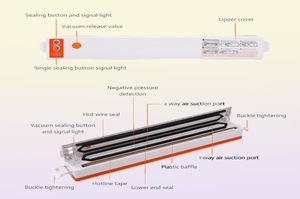 Andere Küchenwerkzeuge Haushalt Eletric Vacuum Food Sealer Automatische Verpackungsmaschine 220 V Impfstoff Packer mit 10 PCS -Taschen Kichen zu9345823