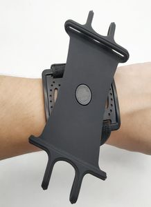 Anti Slip Universal Wrist Band mobiltelefonhållare Sport som kör mobil armband med 360 graders roterande7962561