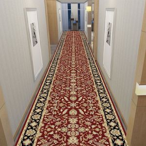 Hallway Printed Luxury Long Carpets Corridor Aisle Carpet Floor Mat Large Area Full Shop Home Porch Non-Slip Hotel Wedding Rugs