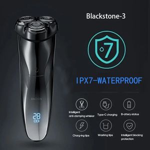 Enchen Blackstone 3D Electric Shaver Razor для мужчин IPX7 Водонепроницаемое влажное сухое двойное использование ЖК -дисплея Лице
