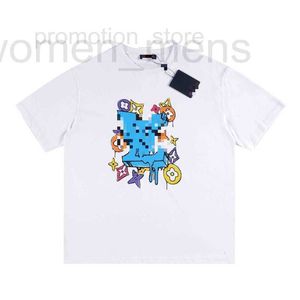 Maschile più tees polo designer ts 24ss alla moda estate nuovi graffiti maschi e femminile rotonda corta corta versatile accoppia