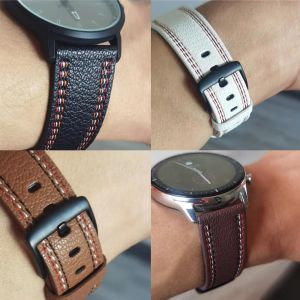 För Xiaomi Mi Titta på S1 Active Strap Leather Armband 22mm Watchband Mi Watch Color 2 Sport Smart Band Armband för S1 Pro