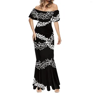 Casual Dresses Sexy Strapless Wedding Dress 2024 Summer Elegance Woman Clothing Hawaii Polynesia Off Shoulder Party Formal Occasion