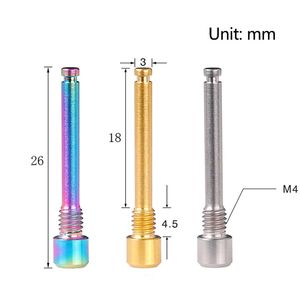 Parafusos de titânio m4 para pino de rosca de freio a disco da bicicleta inserções parafuso para e5 7 9 xx xo guia r rs rsc hidráulico pinça de disco hidráulico