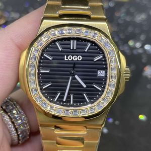 Luxury Looking Fully Watch Iced Out For Men woman Top craftsmanship Unique And Expensive Mosang diamond Watchs For Hip Hop Industrial luxurious 75530