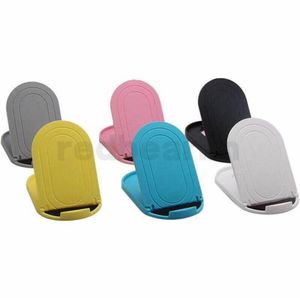 Foldable Adjustable Plastic Desktop Lazy Stand Holders Folding Bracket Mini Holder Mount For Samsung S9 iphone X Smartphone2237897