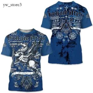 Men's T-shirts Archaic by Affliction Colisson 3d Print Men O-neck T Shirt for Man Clothing Casual Short Sleeve Summer Y2k Clothing Anime Tees 3976
