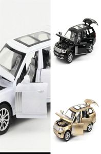 132 Range Rover Suv Simulation Toy Car Модель сплавы сплав Back Back Kids Toys Collection Offroad автомобиль Kids 6 Open Door Y12012625590