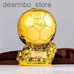 Arts and Crafts 15cm Spherical European Football Trophy Souvenir Champion Player Award Football Fan Decoration Handicraft for Home Office L49