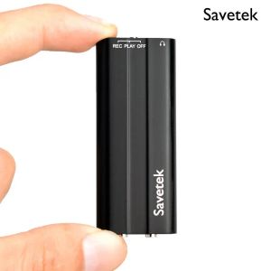 Игроки Savetek Voice активирован 8 ГБ 16 ГБ Mini USB -ручка цифровой звуковой рекордер с MP3 -плеер 50 часов.