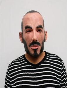 Realistyczna impreza Cosplay Słynna osoba Man David Face Masks LaTex prawdziwa ludzka twarz Cosplay Mask Mask Mask Funny T2001162736608
