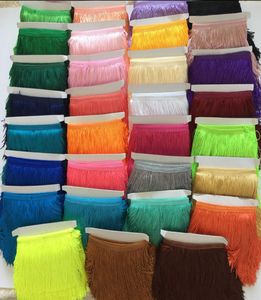 10yardslot 15cm Polyester Borlastassel Saçak Kırpma Dantel Latin Elbise Samba Sahnesi Zakka Patchwork Tekstil Perde Dantel1488872