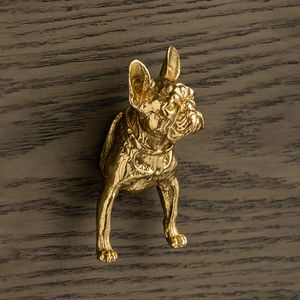 Brass Dog Head Cabinet Door Knobs Gold Dog Tail Drawer Pulls Kitchen Handles Nightstand Pulls Home Decor Dresser Knobs Hardware