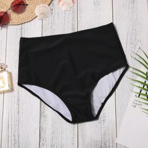 Bikini 2023 Kvinnor Hög midja Bikini Swim Pants Shorts Botten Swimsuit Badkläder Badbadkläder Kvinnor Tankini Swimsuit