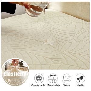 1/2/4/6pcs wasserdichte Esssitzstuhl Abdeckung Elastischer Blatt Jacquard Stuhl Slippcover für Büroküchen Bankett Hochzeitshäuser Dekoration