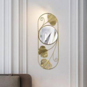 Wall Mirror Wall Sculptures Hanging Wall Decor Decorative Wall Mirror for Indoor Bedroom Entryway Hallway Background Porch