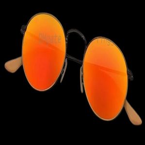 2021 de alta qualidade redonda redonda de metal de sol designer homens círculos Óculos de sol mulheres moda famosa marca UV400 Eyewear Gafas 4684694