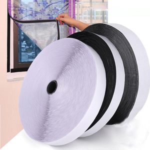 5meter Self Adhesive Fastener Tape 16/20/25/30/50/100mm Glue Hook and Loop Tape Shoes Fastener Sticker Strips Scratch Adhesif