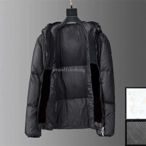 Moda masculina casaco parkas casacos com capuz de maiúsculas de qualidade casual de qualidade, mantenha um zíper quente com decoração de crachá de crachá masculino de roupas femininas para mulheres roupas