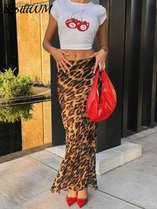 Сексуальная юбка винтажная леопардовая принципи