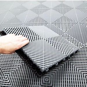 Vented Modular Interlocking Garage Floor Tile