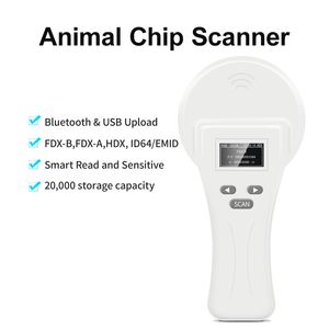 134,2KHz 125kH RFID Handheld Animal EM4305 EAR LEITOR DE EAR FDX-A FDX-B ISO11784 11785 Microchip PET Scanner