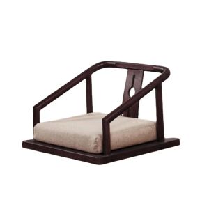 Solid Wood Tatami Lounge Stol japansk typ fransk armstol för fönster vardagsrum balkong te bord stolar bekväma