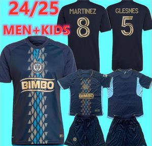 24 25 Philadelphia Soccer Jerseys Union Football Shirt 2024 2025 Home Away Away Gazdag Bedoya Carranza Uhre Martinez McGlynn Glesnes Perea Men Set Kit Kit Kit Mundur