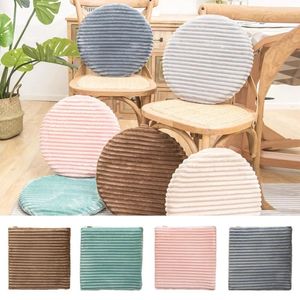 Pillow 1PC Flannel Round Square Bar Stool Cover Floor Seat Protect 40x40cm Home Decor