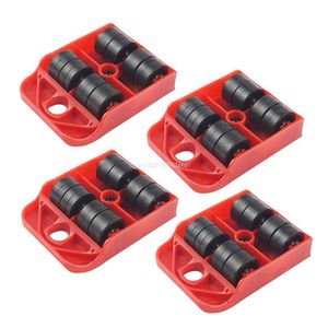 4pcs move móveis Tool Transport Transporte de câmbio Rolo de removedor deslizante de rodas de roda pesado Fácil de mover móveis