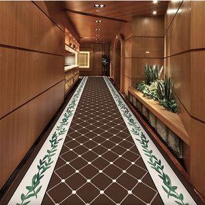 Nordic Stair Long Carpet European Style Corridor Hallway Carpets Hotel Aisle Rug Home Entrance Doormat Rug Wedding Floor Rugs