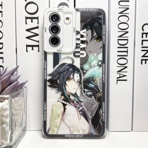 Genshin Impact Tartaglia yae miko xiao venti capa para samsung galaxy S20 Fe S21 Plus S22 S23 Ultra A54 A53 A52 S24 Tampa