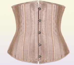 XXS XS Underbust Bustier Corset Women Dress Sleming Waist Trainer 26 Acciaio Bone Wedding Body Lace Up Cincher Cingle Belt T2692100