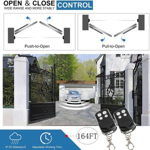 220V a 24V Electric Automatic Strong Dual Arm Swing Gate Abridor de até 660 libras kit de porta de entrada de hardware de hardware