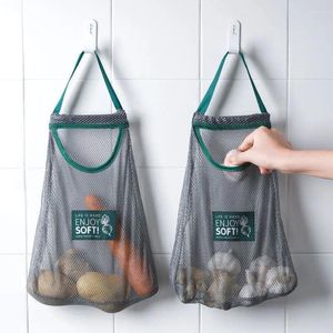 Stume da stoccaggio 2 pezzi Multiyer cucina riutilizzabile Bagna sospesa Mesh Casa Frutta e verdura per le cipolle