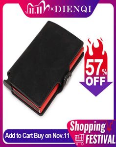 Wallets Thin Wallet Luxury Leather Security Men Women Card Holder Ridge Wallets Mini Purse Red Magic Minimalist Wallet 2021 Brand 9848956