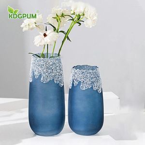 Vasi Nordic Ins Simple Glassato Vase Creative Snowflake Side Room Ornament Flower Disposition