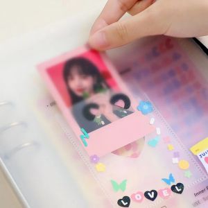 KPOP FOTO ALBUM Fotoklar Transparent Cover Photocard Collect Book Korean Frosted Loose-Leaf Instax Mini Polaroid Scrapbook