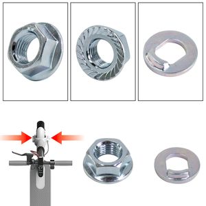 1/2/3 Pair Front Motor Wheel Nut Bolts Screws For Xiaomi M365 Pro Electric Scooter Steel Alloy Nuts Replacement Part Accessories