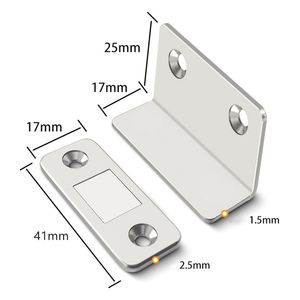 Magnetic Door Closer Strong Door Closer Magnetic Catch Latch Magnet For Furniture Cabinet Cupboard Ultra Self-adhesive Latch